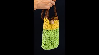 Easy crochet phone bag tutorial Miarti🧶 [upl. by Nuhsar]