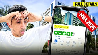 Christ University MBA 2025 Full Guide  Watch this before you apply [upl. by Ress]