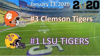 11320  CFP National Championship  3 Clemson vs 1 LSU [upl. by Mikahs]