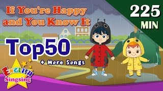 If Youre Happy and you know it  More Songs  Top 50 Nursery Rhymes with lyrics  kids video [upl. by Sheilah]