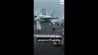 Al Arabiya English gains access to US warship [upl. by Akinaj]