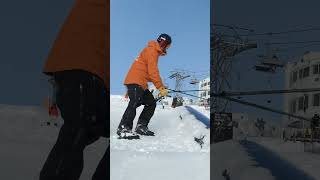 How to Swap on a Kinked Feature on Skis  shorts [upl. by Ytsud432]