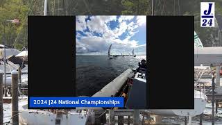 2024 j24 national championships tace 4 final leg and upwind finish [upl. by Anem]