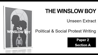 168 The Winslow Boy unseen extract and example response Alevel [upl. by Sucramaj]