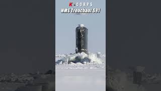 빙하를 뚫고 올라오는 영국 해군 핵잠수함  Royal Navy nuclear submarine surfacing in the ice [upl. by Ayt383]