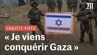 IsraëlHamas  des soldats israéliens prônent la colonisation de Gaza [upl. by Narhet]