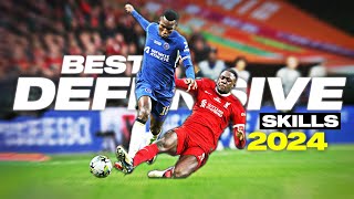 Best Defensive Skills amp Tackles in Football 2024 [upl. by Honig687]