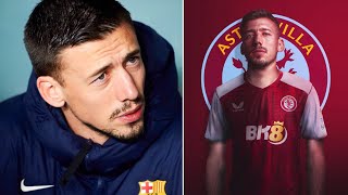 CLEMENT LENGLET LEAVES BARCELONA FOR ASTON VILLA [upl. by Koblick594]