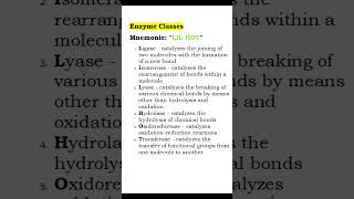 Mastering Enzyme Classification Fun and Easy Mnemonics usmle biochemistry [upl. by Rusty355]