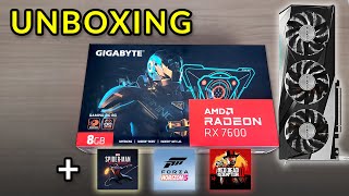 GIGABYTE RADEON RX 7600 GAMING OC  Unboxing Impressões e Teste Em 3 Jogos 1080p e 1440p [upl. by Dressler]