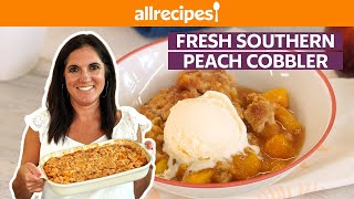 How to Make Fresh Southern Peach Cobbler  Get Cookin  Allrecipescom [upl. by Rehctaht]