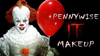 PENNYWISE Scary FormProjector Scene Makeup  IT Movie 2017 [upl. by Idrahs]