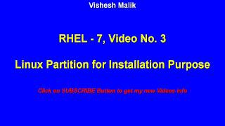 Linux Partition for Installation Purpose Video No  3 [upl. by Kentigera]