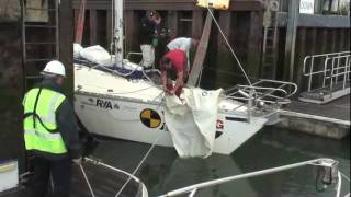 Yachting Monthlys Crash Test Boat is holed Part 1 [upl. by Trab981]