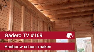 169 Aanbouw schuur maken [upl. by Stanfill224]