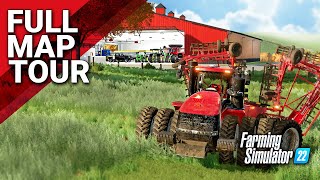 FS22 Meadowlands Wisconsin  Official Full Map Tour [upl. by Nylrad]