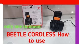 BEETEL k cordless ko 2 minutes me connect kare videos [upl. by Ailemap]