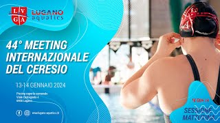 44° Meeting Internazionale del Ceresio  14 Gennaio 2024  Sessione Mattutina  Nuoto  Lugano [upl. by Auqenet]