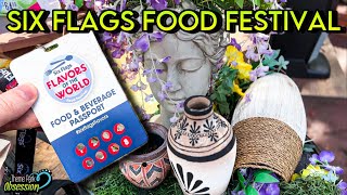 Flavors of the World Food Festival 2024 at Six Flags Magic Mountain [upl. by Attenov]