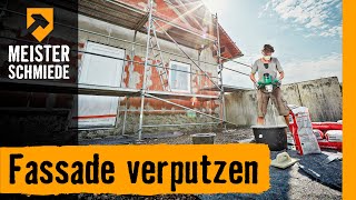 Fassade verputzen  HORNBACH Meisterschmiede [upl. by Crystie]