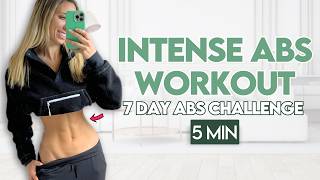 5 min Killer Core Pilates Workout AMRAP  7 Day Abs Challenge  Day 2 [upl. by Annad]