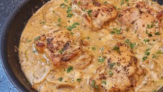 Chicken Fricassee Quick French Chicken Stew [upl. by Enovahs]