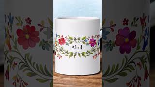 Sip in Style Personalized Floral Mug to Brighten Your Day custommug floraldesign [upl. by Cordell]