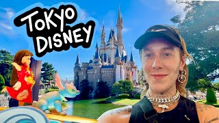 Tokyo Disney Vlog 🇯🇵 🏰  Beauty and the Beast ride Food Characters Shows Solo trip to Japan [upl. by Combe]