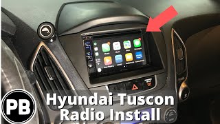 2010  2015 Hyundai Tucson Radio Install [upl. by Neltiak]