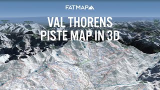 Val Thorens 3D Ski Map  Pistes Freeride amp SkiTouring  FATMAP [upl. by Crissy]