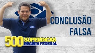 💊 RLM  Conclusão Falsa  Dica nº74  Receita Federal  AlfaCon Concursos Públicos [upl. by Nylhtiak]