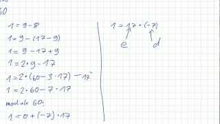 Mathematik für Informatik Studenten 60  RSA  Beispiel [upl. by Snowman]