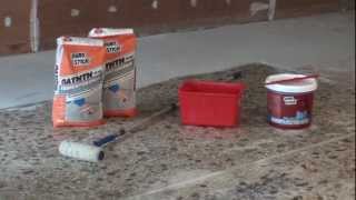 DUROSTICK MICROCEMENT PRESSED CEMENT SCREED OVER MOSAIC FLOOR [upl. by Cottle]