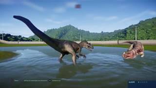 Cératosaurus Vs Allosaurus  Jurassic World Evolution  Ps4 [upl. by Inimak]