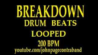 BREAKDOWN DRUM LOOPS TRACK 200 BPM [upl. by Laurice]