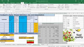 Cronbachs Alpha in Excel Cronbachs Alpha Calculation and Interpretation in Excel 2 methods [upl. by Izaak]