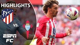 Atletico Madrid vs Celta Vigo  LALIGA Highlights  ESPN FC [upl. by Reahard]