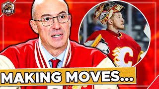 Flames Making MOVES…  The Goalie Carousel Continues  Calgary Flames News [upl. by Artemus]