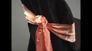 Sash Tying Tutorial The Rose by LinenTablecloth [upl. by Naima]