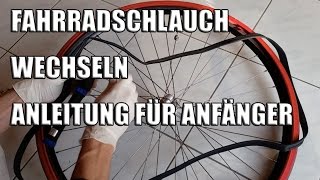 Fahrradschlauch wechseln  Anleitung für Anfänger [upl. by Boeschen]