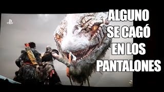 God of War  La gran reacción del público al tráiler del E3 2017 Flipan con Jörmundgander [upl. by Ellinehc]