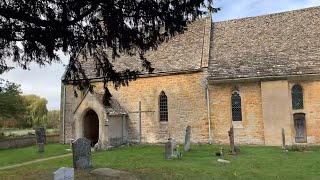 Walking English villages Hailes Church on the Cotswold Way Gloucestershire [upl. by Yedsnil]