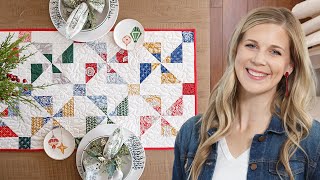 How to Make a Pinwheel Charms Table Runner  Free Project Tutorial [upl. by Levinson]