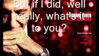 leonard Cohen Hallelujah  lyrics [upl. by Howes]