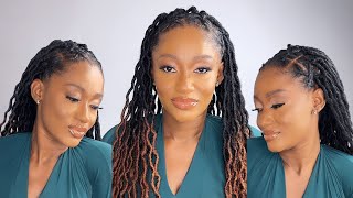 HOW TO CRISS CROSS RUBBER BAND ON 4C NATURAL HAIR  STEPbySTEP TUTORIAL USING LOCS BRAIDS [upl. by Lamberto]