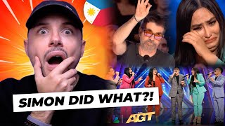 Filipino family L6 proves Simon RIGHT on AGT 2024 Standing Ovation [upl. by Orlov]