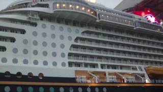 Undocking Disney Dream October 30 2010 HD [upl. by Anya]