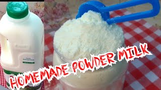 HOW TO MAKE MILK POWDER HOMEMADE POWDER MILKNIGERIAN RECIPE [upl. by Ayanal]