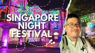 SINGAPORE NIGHT FESTIVAL 2024🌛 YouTube Shorts  Light Installations  Walking Trails [upl. by Eliath]