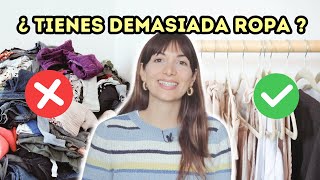 Cómo DEJAR DE ACUMULAR ROPA que NO necesitas ❌ tips para tener un armario minimalista con menos ropa [upl. by Erikson]